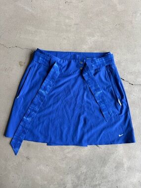 Nike Golf / Dri-FIT Belted Wrap Skirt / Blue